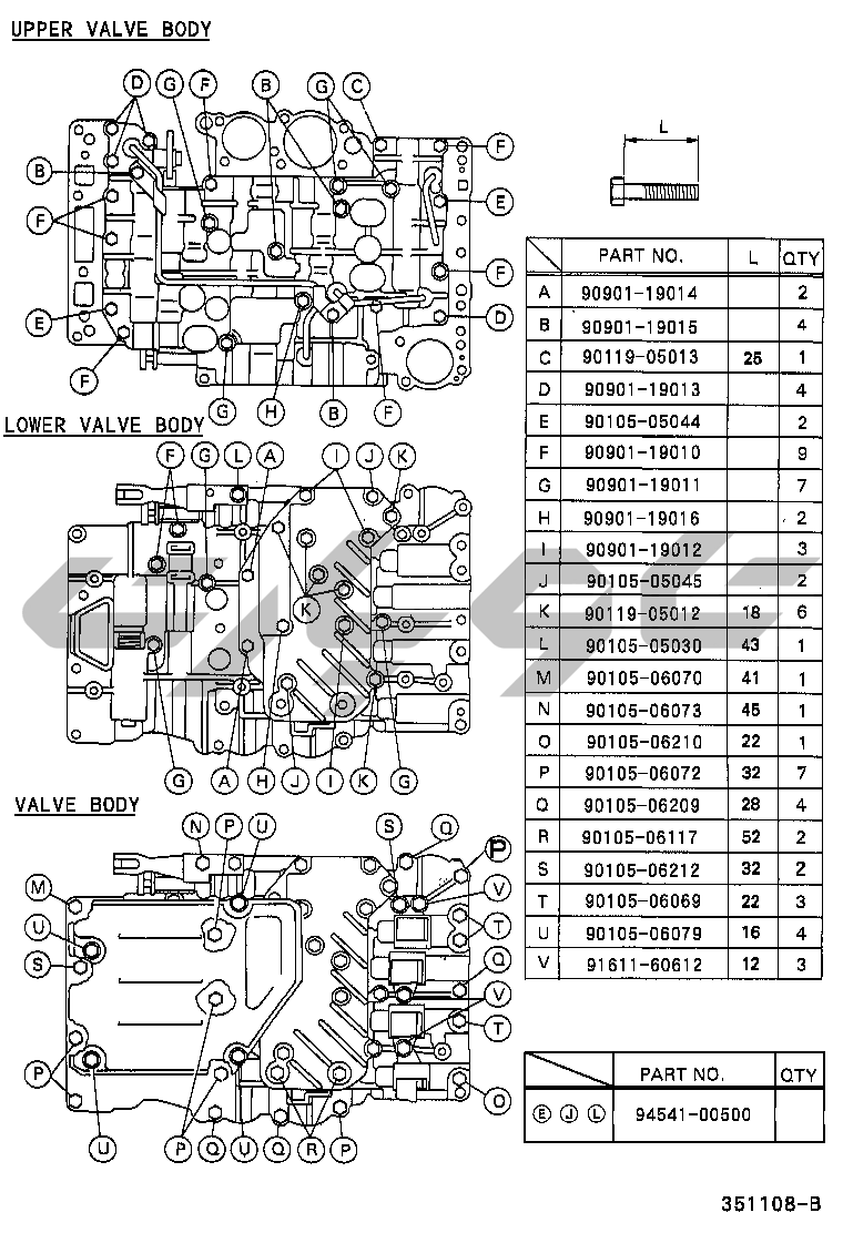 3512: valve body & oil strainer (atm)