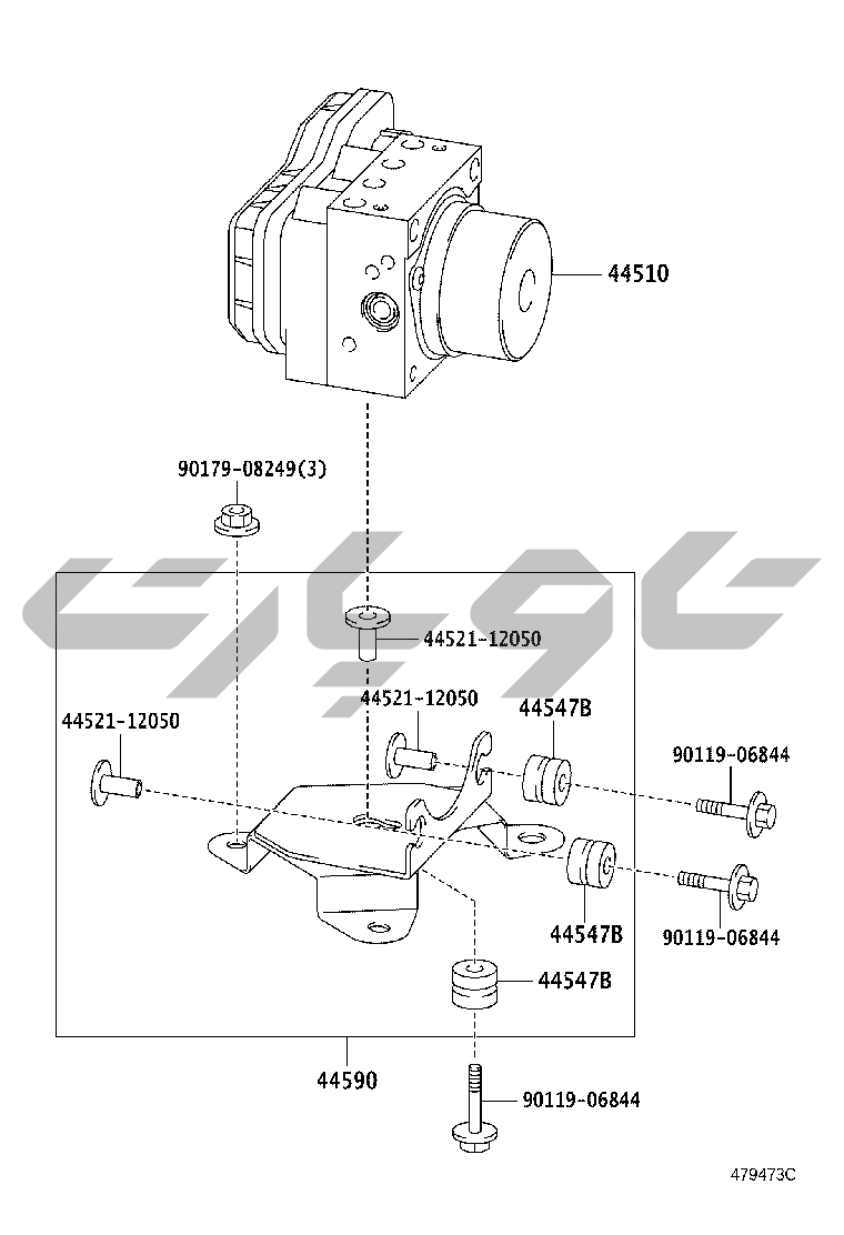 4708: brake tube & clamp