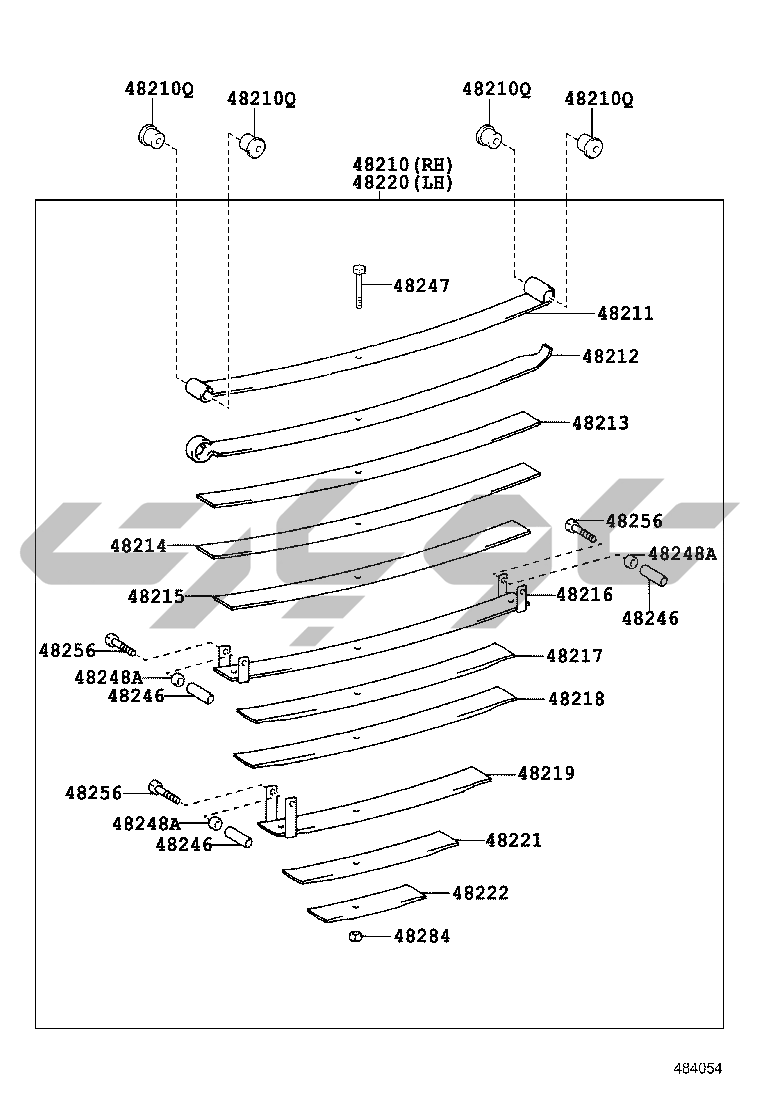 4804: rear spring & shock absorber
