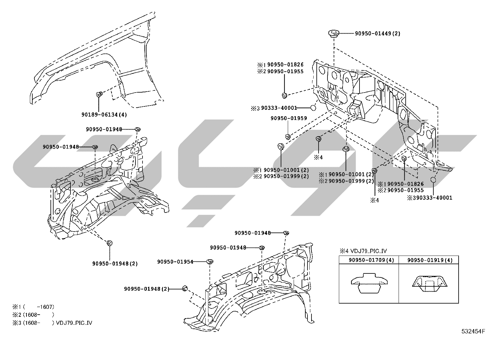 5355: front fender apron & dash panel