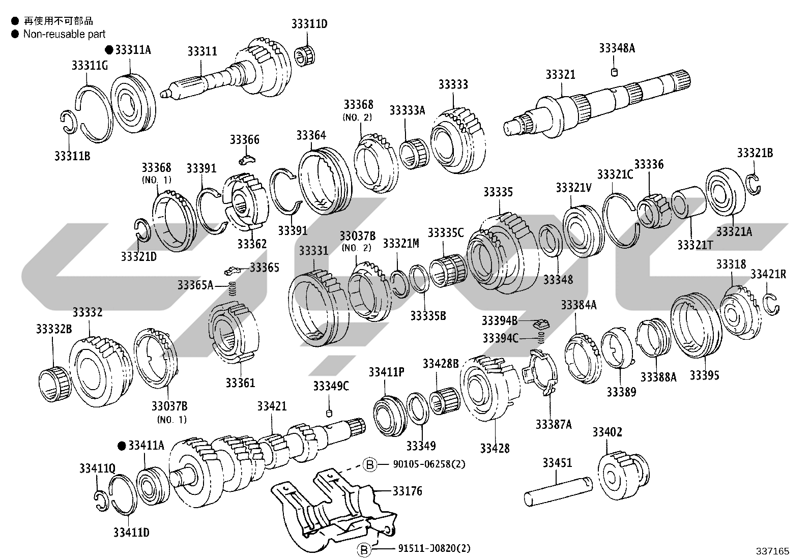 3305_transmission_gear_mtm_r151_r151f