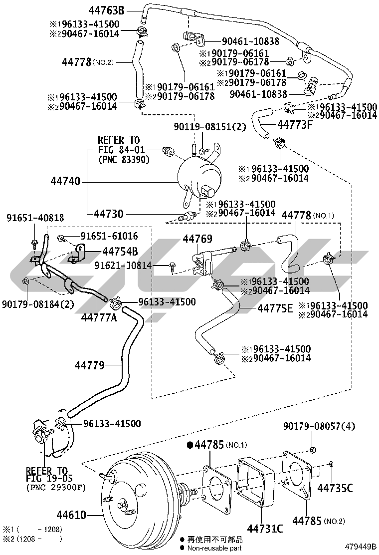 4703: brake booster & vacuum tube