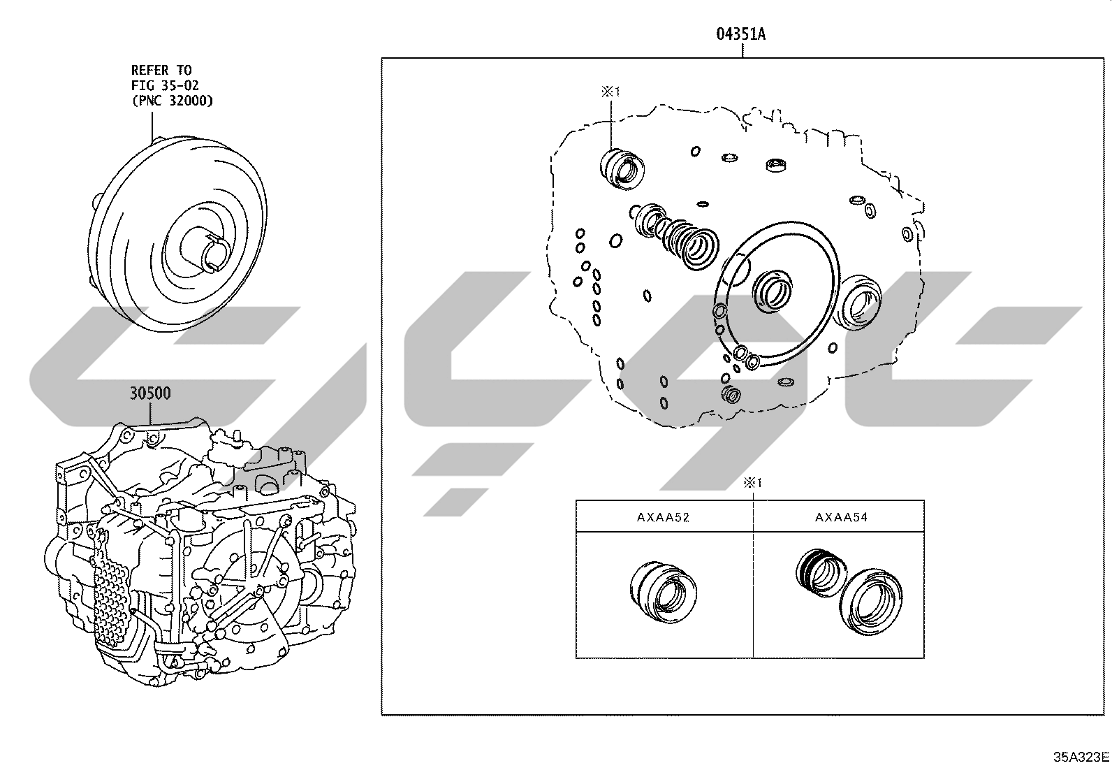 3501: transfer assembly & gasket kit