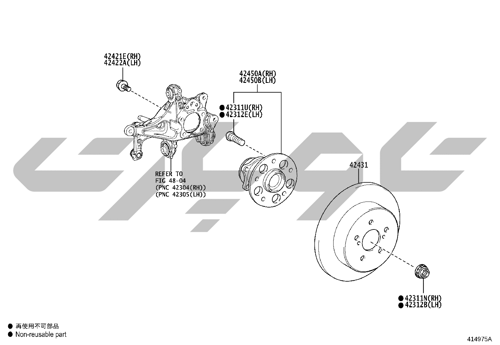 4102: rear axle shaft & hub