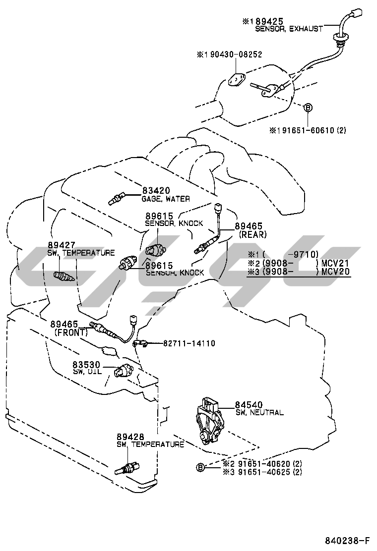 8401: ENGINEampTRANSMISSIONILLUSTNO1OF69608980898089908MCV219908