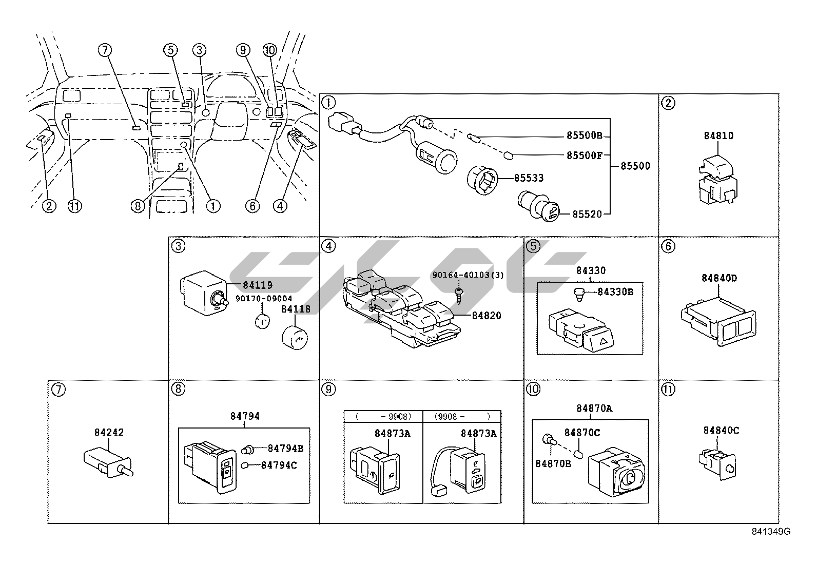 8401: INSTRUMENTPANELILLUSTNO3OF69608