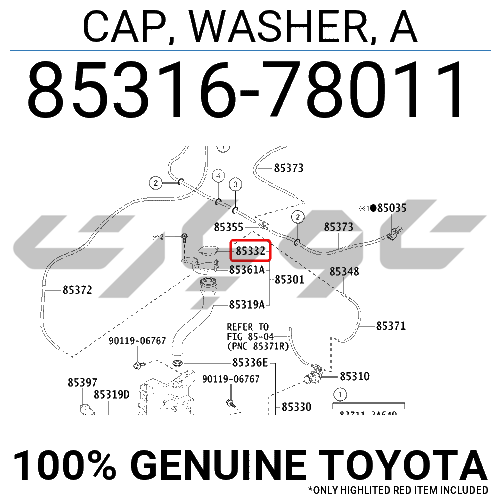 CAP, WASHER, A
