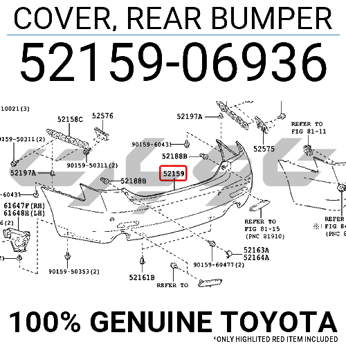 COVER, REAR BUMPER