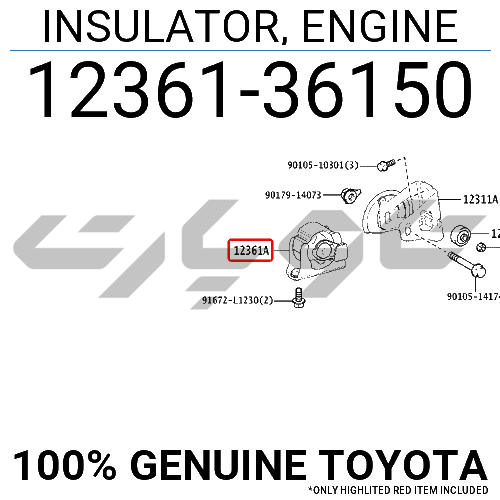 INSULATOR, ENGINE