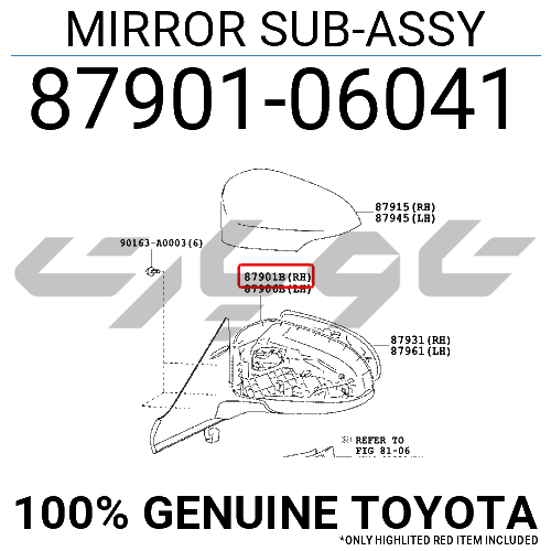 MIRROR SUB-ASSY