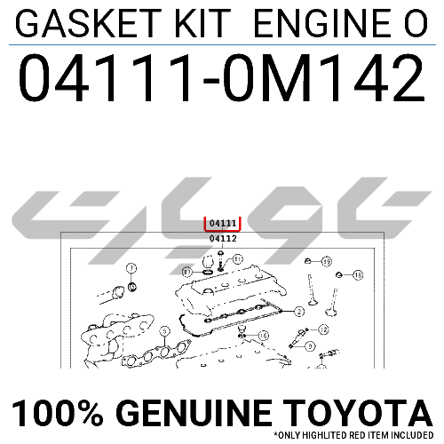 GASKET KIT ENGINE O