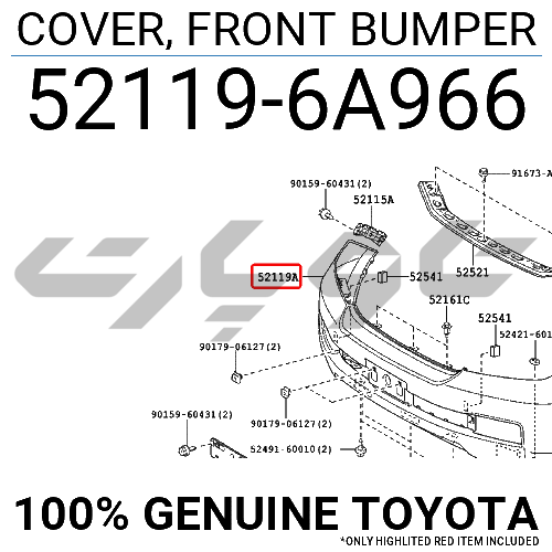 COVER, FRONT BUMPER
