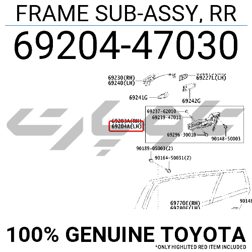 FRAME SUB-ASSY, RR