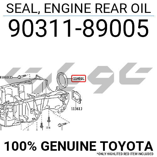 SEAL, ENGINE REAR OIL