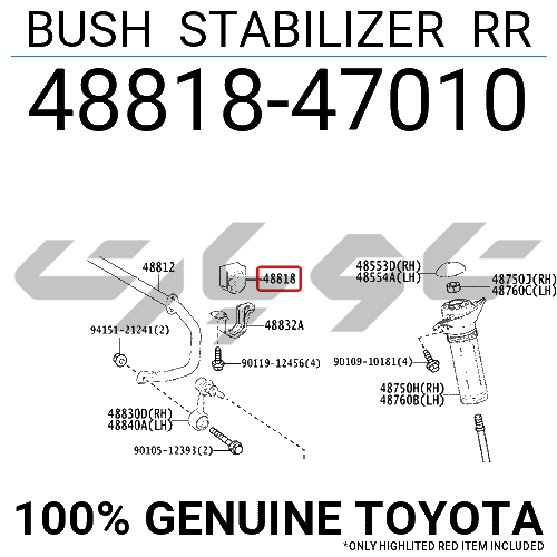 BUSH STABILIZER RR