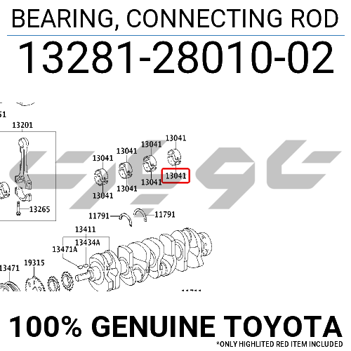 BEARING, CONNECTING ROD