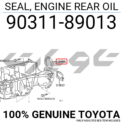 SEAL, ENGINE REAR OIL