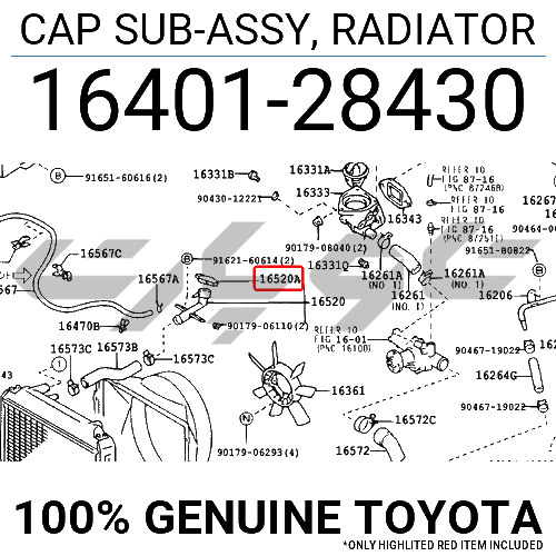 CAP SUB-ASSY, RADIATOR
