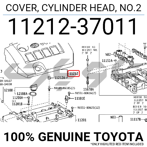 COVER, CYLINDER HEAD, NO.2