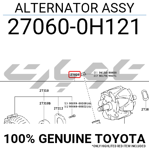 ALTERNATOR ASSY
