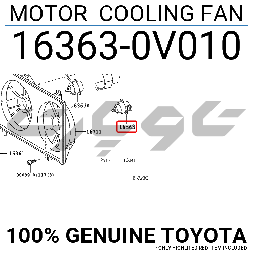 MOTOR, COOLING FAN