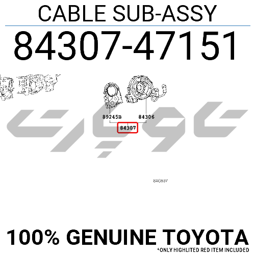 CABLE SUB-ASSY