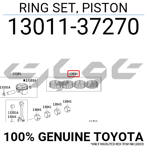 RING SET, PISTON