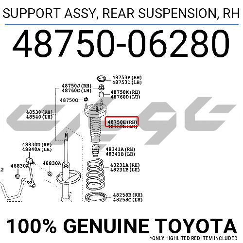 SUPPORT ASSY, REAR SUSPENSION, RH