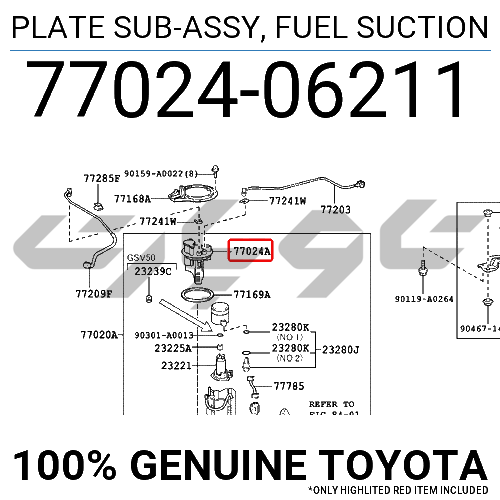PLATE SUB-ASSY, FUEL SUCTION