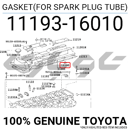 GASKET(FOR SPARK PLUG TUBE)