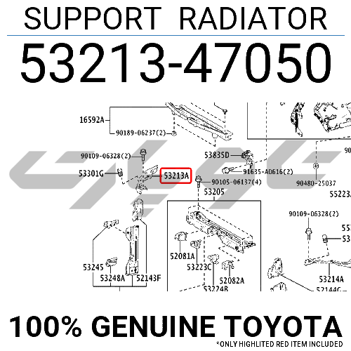 SUPPORT RADIATOR