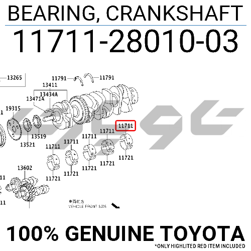 BEARING, CRANKSHAFT