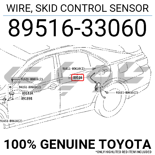WIRE, SKID CONTROL SENSOR