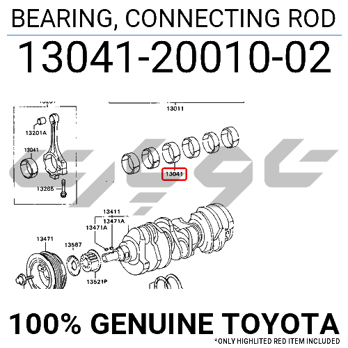 BEARING, CONNECTING ROD