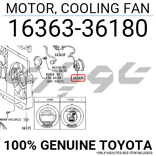 MOTOR, COOLING FAN