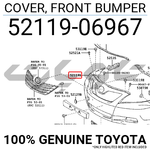 COVER, FRONT BUMPER