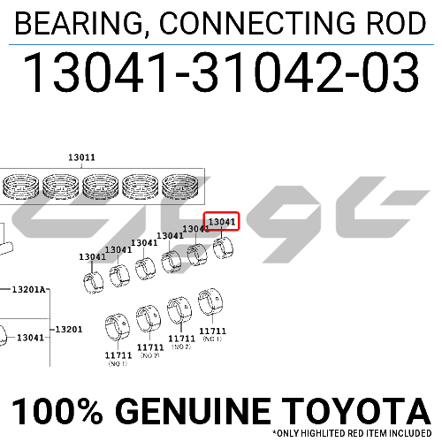 BEARING, CONNECTING ROD