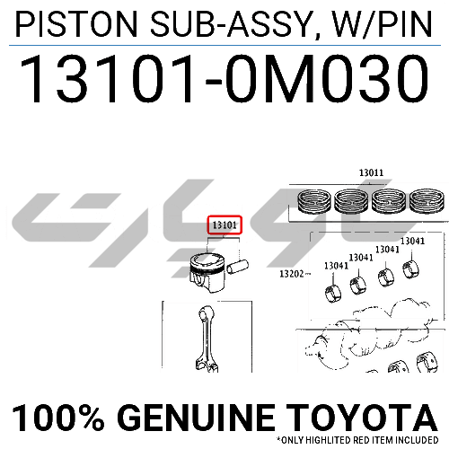 PISTON SUB-ASSY, W/PIN