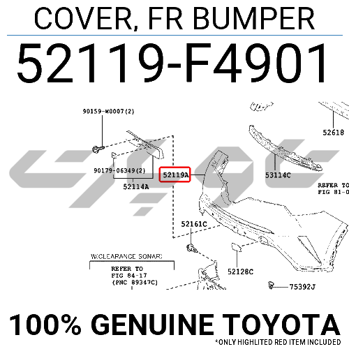 COVER, FR BUMPER