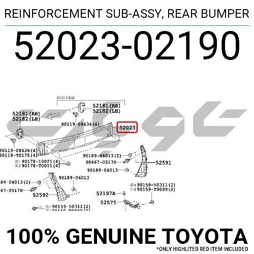 REINFORCEMENT SUB-ASSY, REAR BUMPER