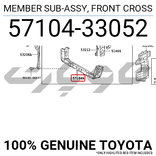MEMBER SUB-ASSY, FRONT CROSS