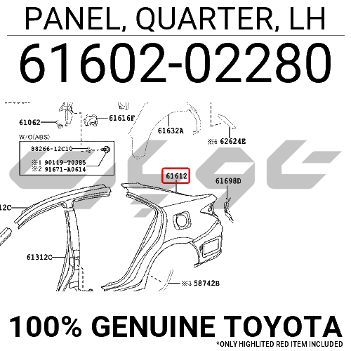 PANEL, QUARTER, LH