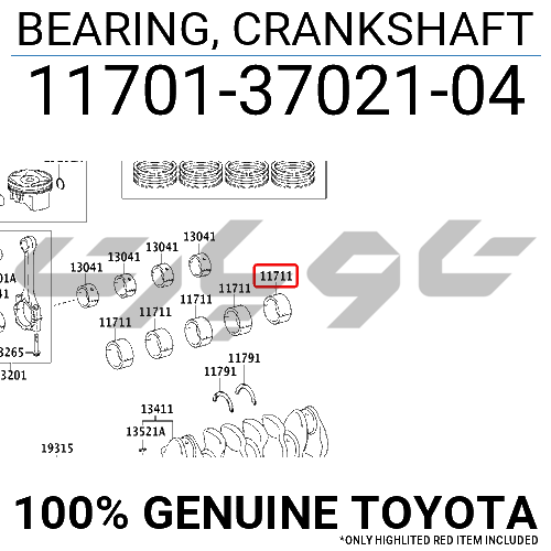 BEARING, CRANKSHAFT