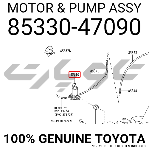 MOTOR & PUMP ASSY