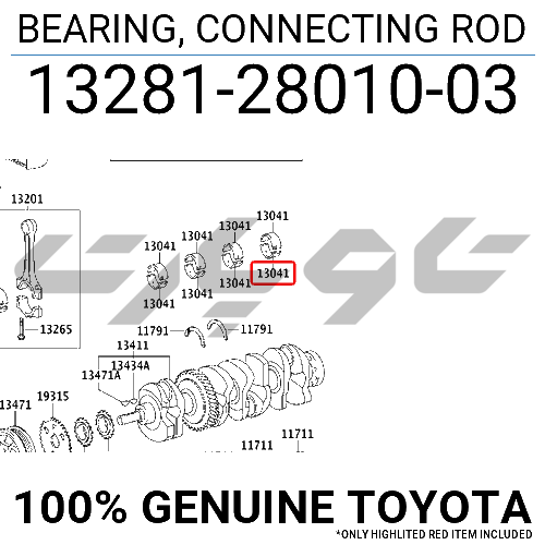 BEARING, CONNECTING ROD