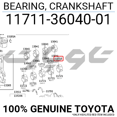 BEARING, CRANKSHAFT