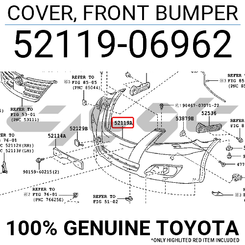 COVER, FRONT BUMPER