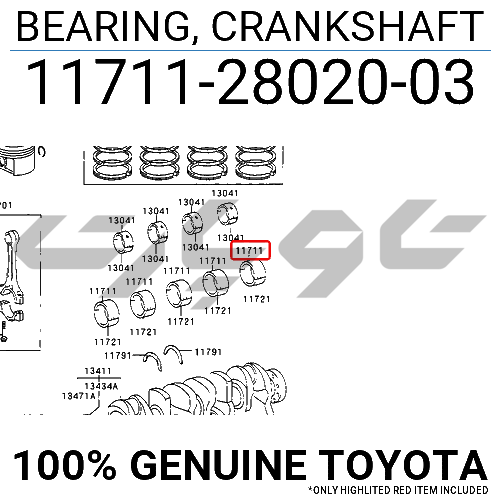 BEARING, CRANKSHAFT