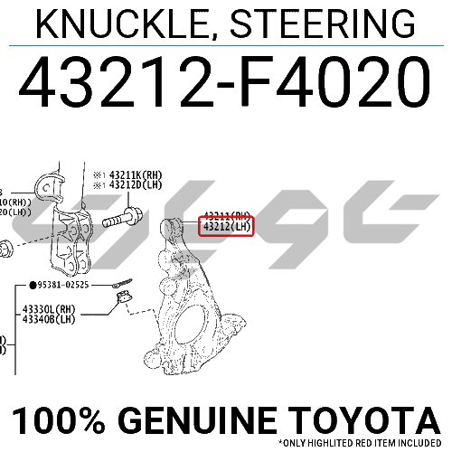KNUCKLE, STEERING