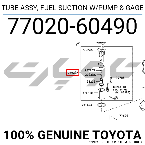 TUBE ASSY, FUEL SUCTION W/PUMP & GAGE